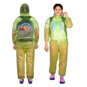 HACER Ferrari Junior Raincoat with Pants for Kids (XL)