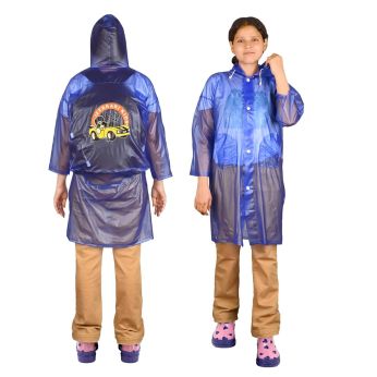 HACER Ferrari Raincoat for Kids (Blue, Size-33)