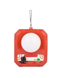 Hacer Camping Emergency Light with Night Lamp Hanging Tent Lantern Cordless LED Rechargeable Lights for Camping - White