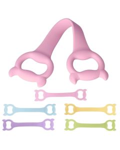 HACER Silicone Yoga Pull Rope Chest Expander Silicone Resistance Bands Fitness Elastic Stretch Body Construction for Slimming