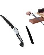 Hacer Camping Folding Pruning Saw- 12 Inch with 5.5 Inch Blade Single Hand Cutter Triple Cut Hard Teeth for Hiking Landscaping Gardening Woodwork Dry Home Outdoor Yards