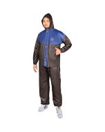 HACER North Star Raincoat with Pants for Men Waterproof Full Length Hood & Pockets Rainwear for Gents and Boys Carry Bag Included- (Brown, Size- XXL, 1 Pc)